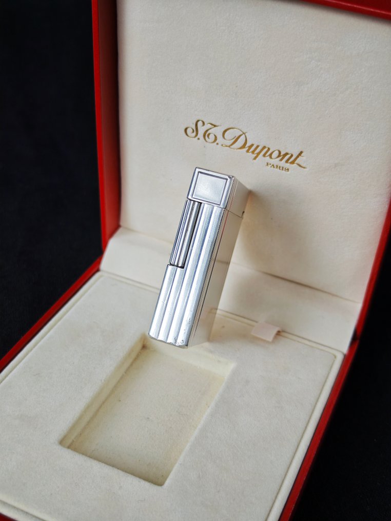 S.T Dupont - Line 1 Large Size New Model Boxed - Line 1 Big Size New Model Boxed - Lighter - Silver plated #4.3