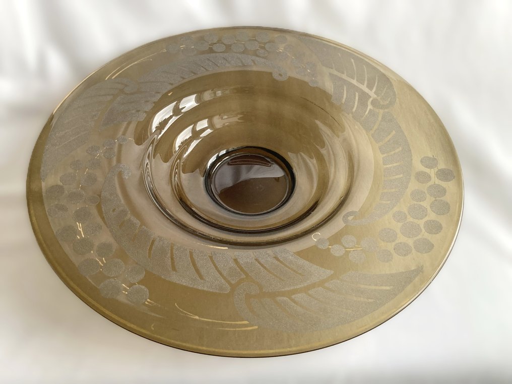 Schale - Glas - signed N. Collet #3.2