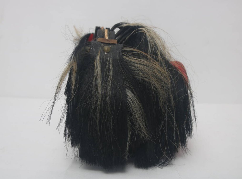 复古日本狮舞（狮子舞）头 - 纸张、木材、天然纤维 - 日本 - 20世纪 #4.3