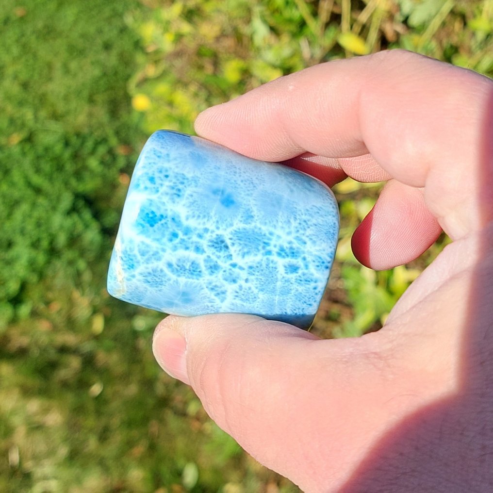 拉利马尔 多米尼加共和国。100% 天然收藏品。 自由形式工艺。独一无二的作品。- 192 g #2.1