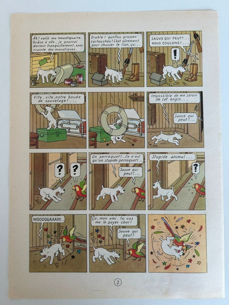 Tintin - Tintin au Congo - 1 címoldal első napi bélyegzővel - 2007 #2.1