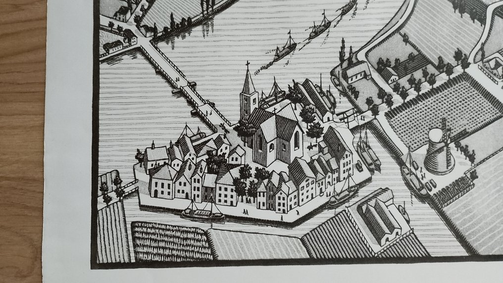 M.C. Escher (1898-1972) - Giorno e Notte By G.W Breugel Ollanda #1.0