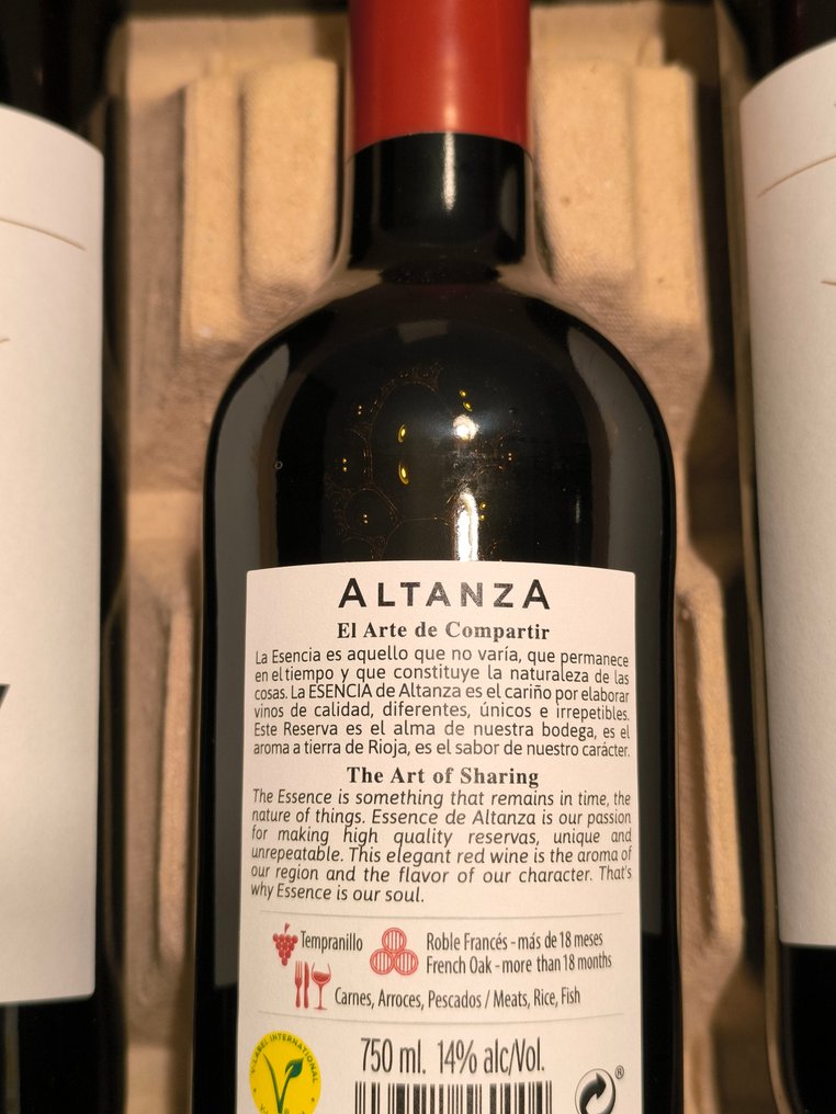 2019 Altanza - Rioja - 6 Bottles (0.75L) #4.3