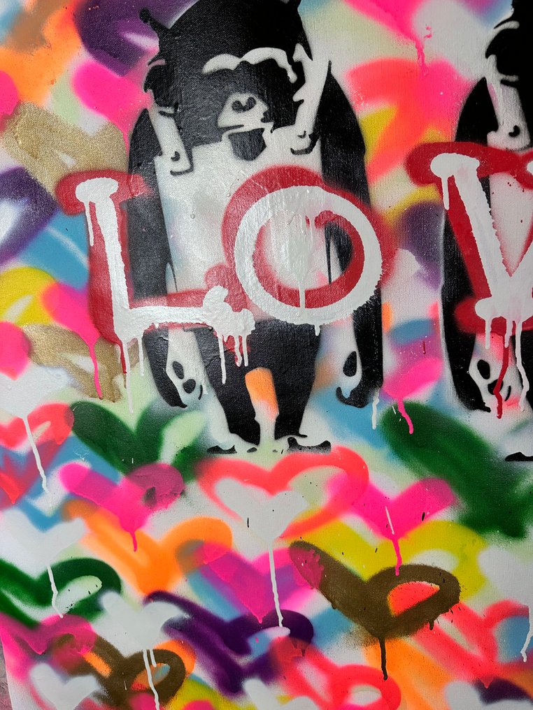 Timo Wedell - Besinnliche Liebe Like Banksy - XL · No Reserve #4.3