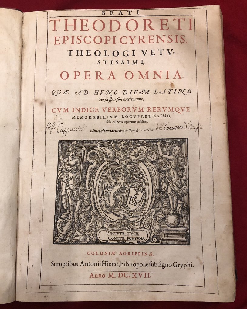 Teodoreto di Cirro - Beati Theodoreti Episcopi Cyrensis. Theologi vetustissimi opera omnia - 1617 #1.0