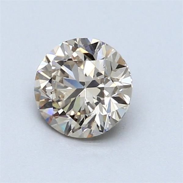 1 pcs Diamant (Colorat natural) - 0.80 ct - Rotund - Fancy light maroniu Galben - VS1 - IGI (Institutul gemologic internațional) #4.3