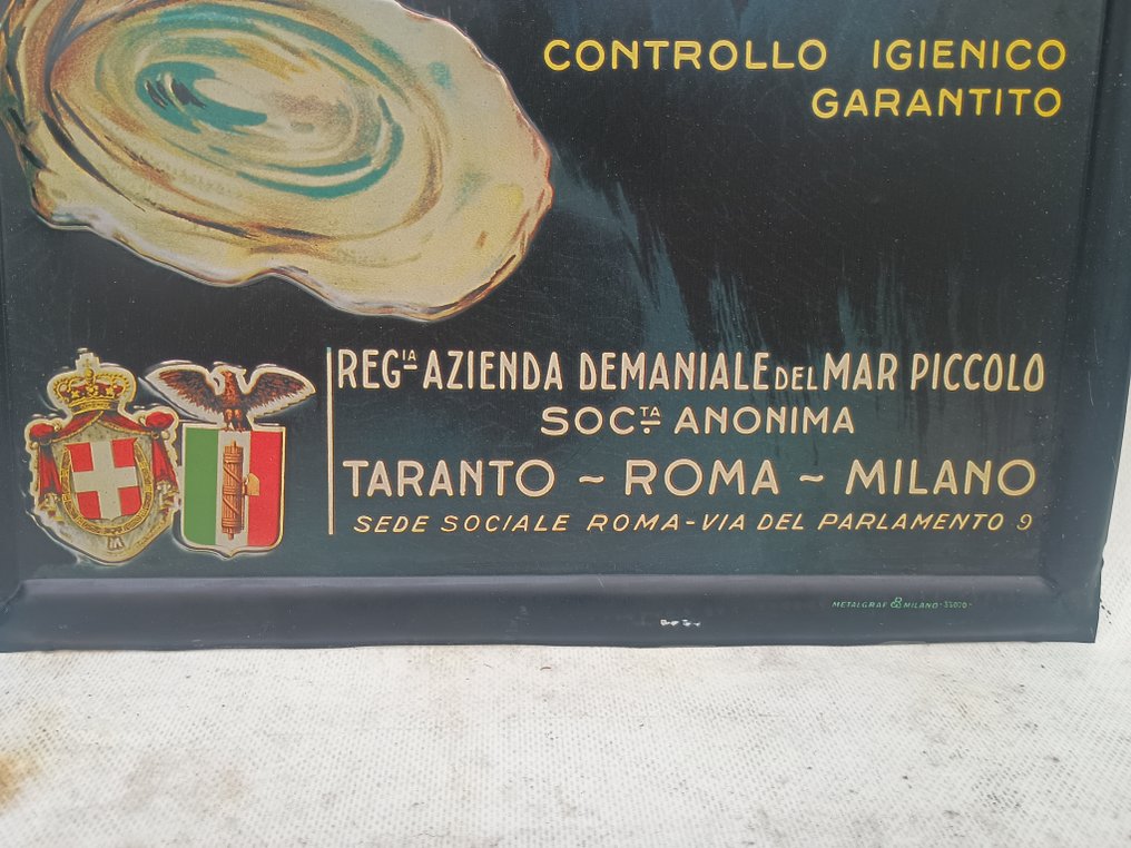 Metalgraf Milano - Taranton ja Fusaron simpukat - Mainoskyltti - latta #4.3