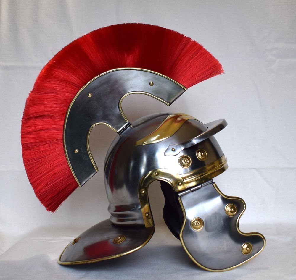 Στρατιωτικό κράνος - Ρωμαίος εκατοντάρχης λεγεωνάριος «IMPERIAL GALLIC» + κόκκινο έμβλημα (αντίγραφο) #2.1