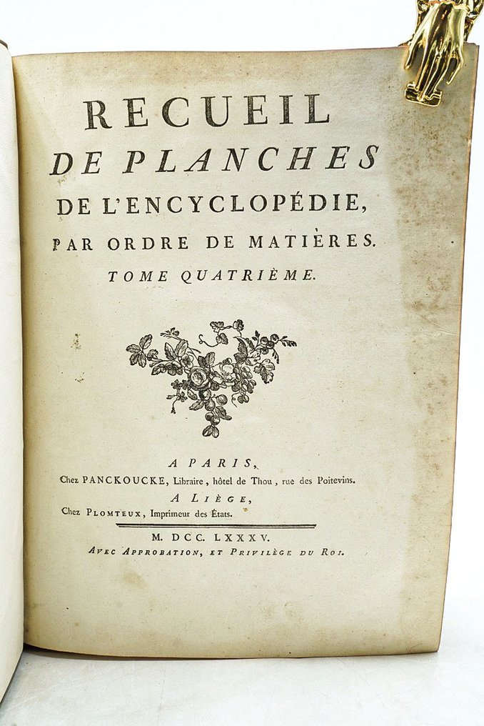 Diderot et d'Alembert - Recueil de planches de l'Encyclopédie - 1785 #2.1