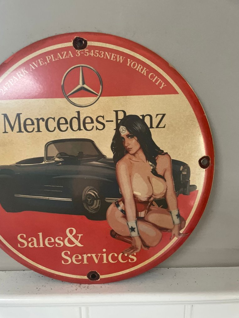 梅赛德斯-奔驰 - 搪瓷——永恒的奢华 - 珐琅标志 - 搪瓷 #1.0