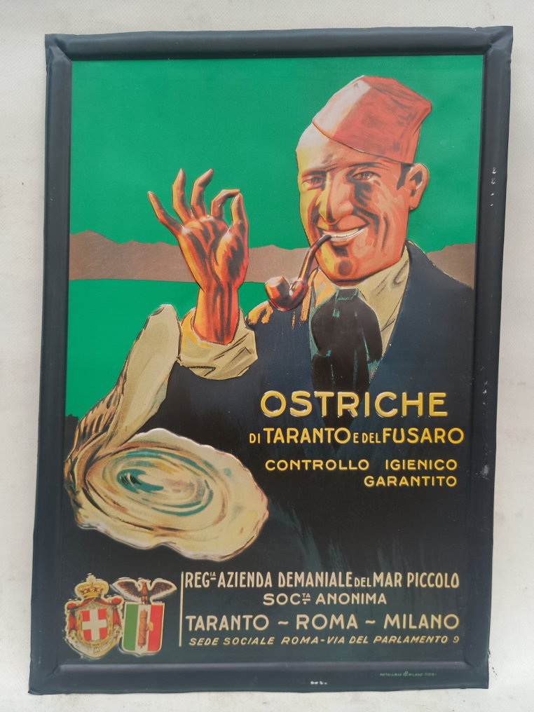 Metalgraf Milano - Taranton ja Fusaron simpukat - Mainoskyltti - latta #1.0