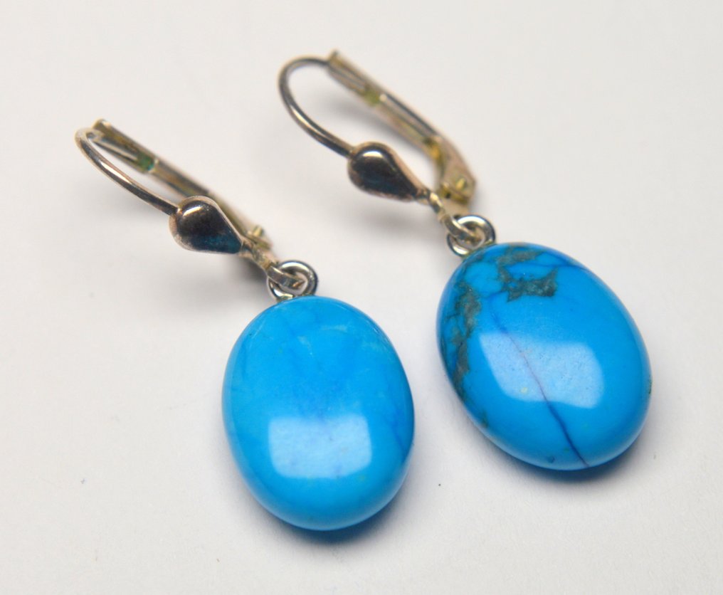 Turchese - Argento 925 - Orecchini #1.0