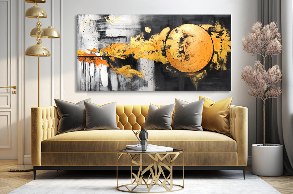 Monika Spiewak - Abstract - XXL - Oil Painting Stretched On The Frame - Ready To Hang - 1/1 Unique Piece #1.0