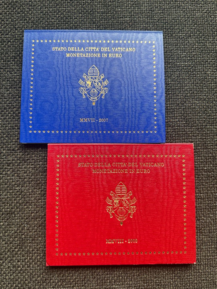 Vaticano. Year Set (BU) 2007/2008 (2 sets)  (Sin precio de reserva) #3.2
