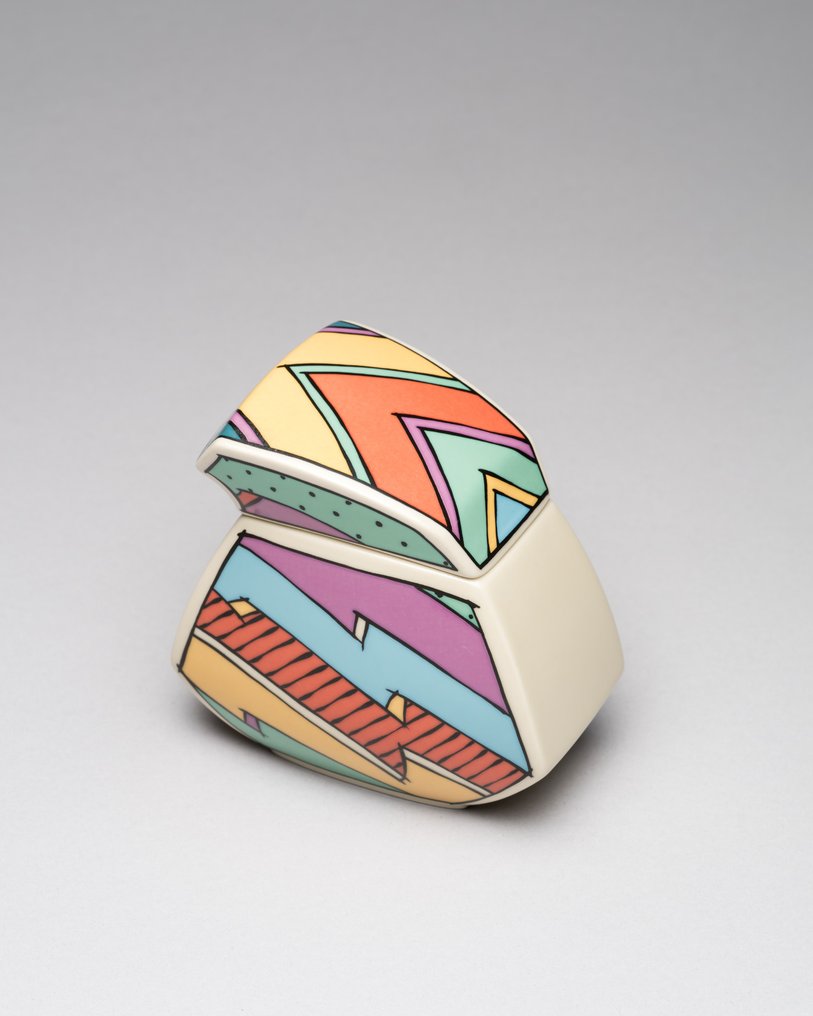 Rosenthal - Dorothy Hafner - Κουτί - Flash Ένα Κουτί με Καπάκι - Πορσελάνη - Pop Art Εποχή της Ομάδας Memphis #1.0
