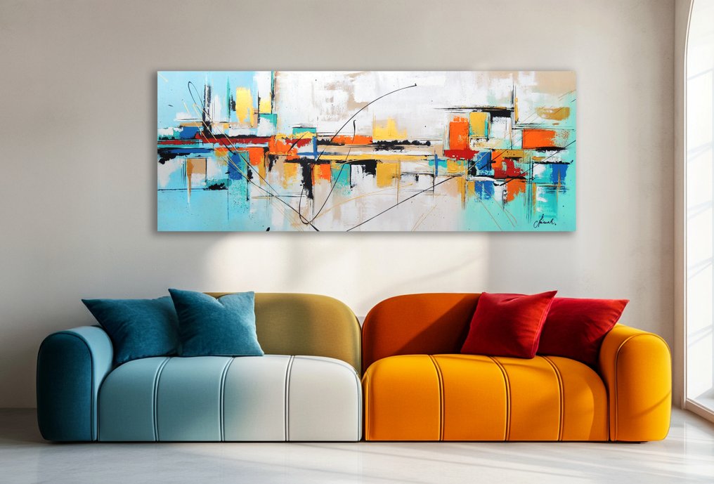 Monika Spiewak - Abstract - XXL - Oil Painting On The Frame - XXL - 1/1 Unique Piece #1.0