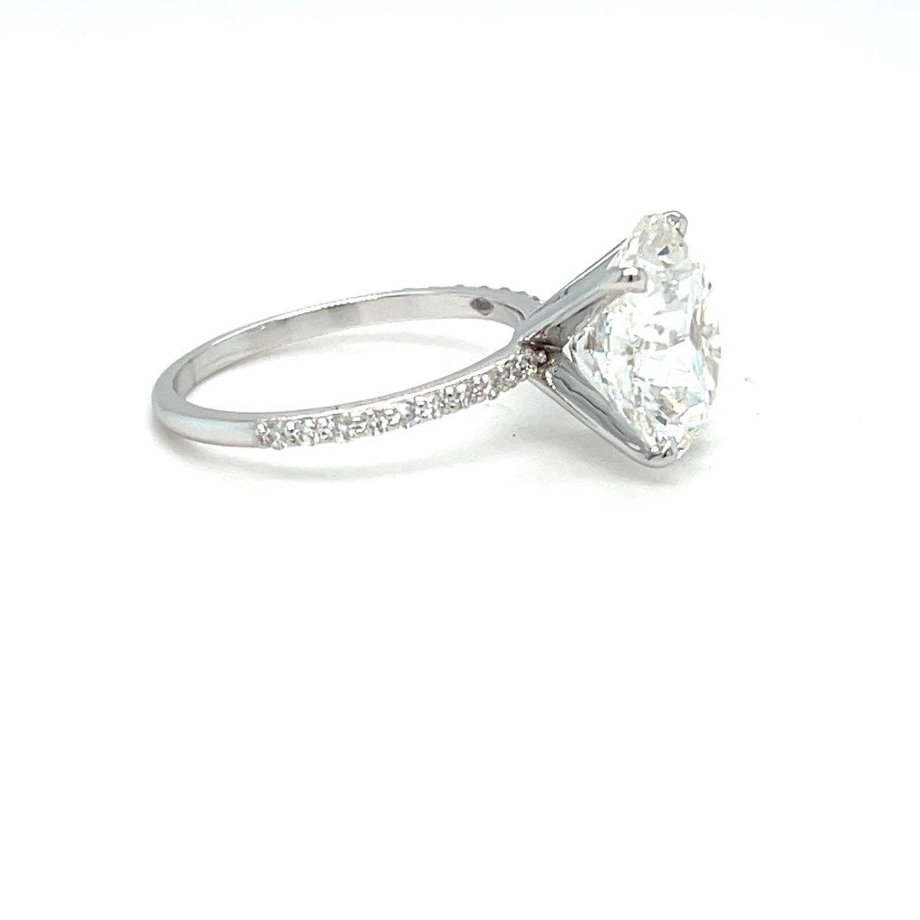 Nincs minimálár - Gyűrű - 14 kt. Fehér arany - 2.10ct. tw. Gyémánt (Laboratóriumban előállított) - Gyémánt #4.3