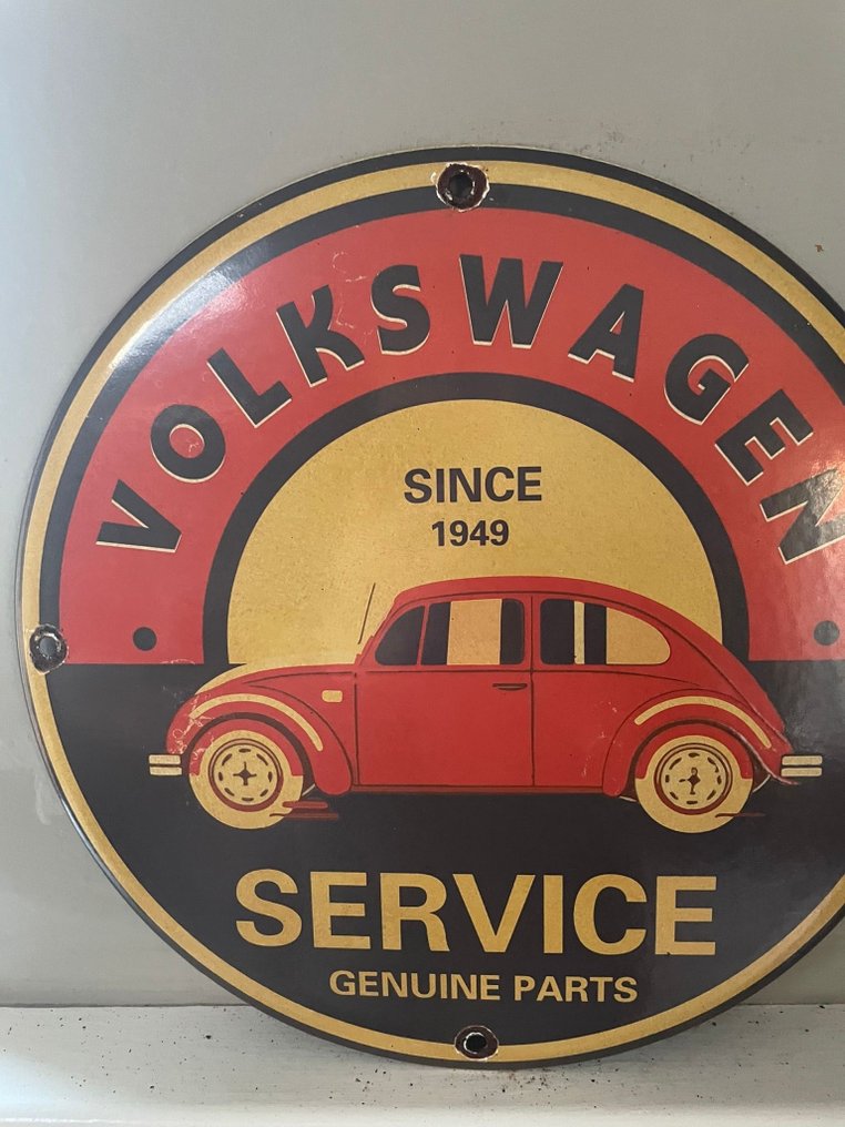 Volkswagen - 大众汽车 – 搪瓷牌 – 复古/经典车库标志 – 状态极佳 - 珐琅标志 - 搪瓷 #2.1