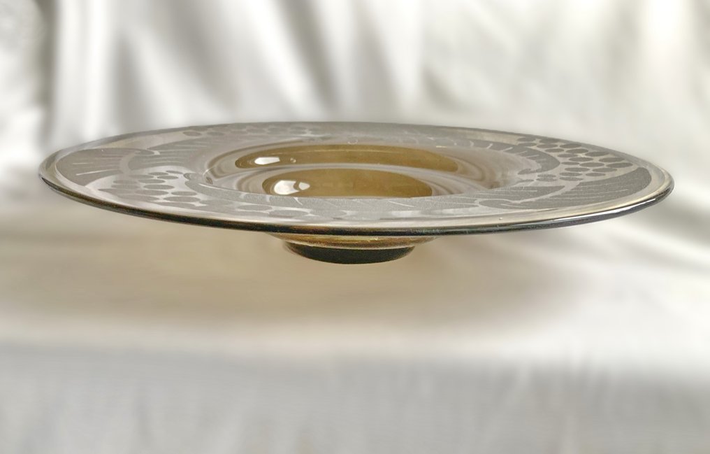 Schale - Glas - signed N. Collet #2.1