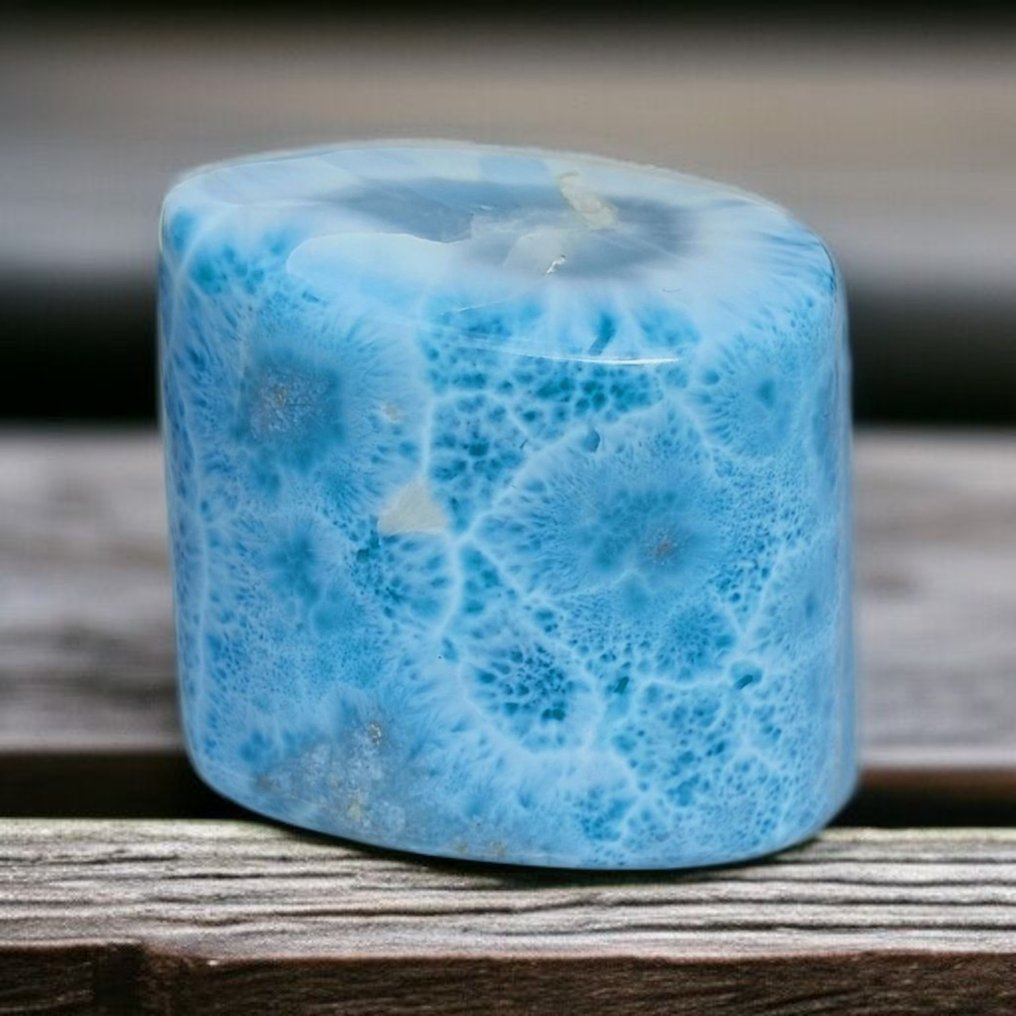 拉利马尔 多米尼加共和国。100% 天然收藏品。 自由形式工艺。独一无二的作品。- 192 g #4.3