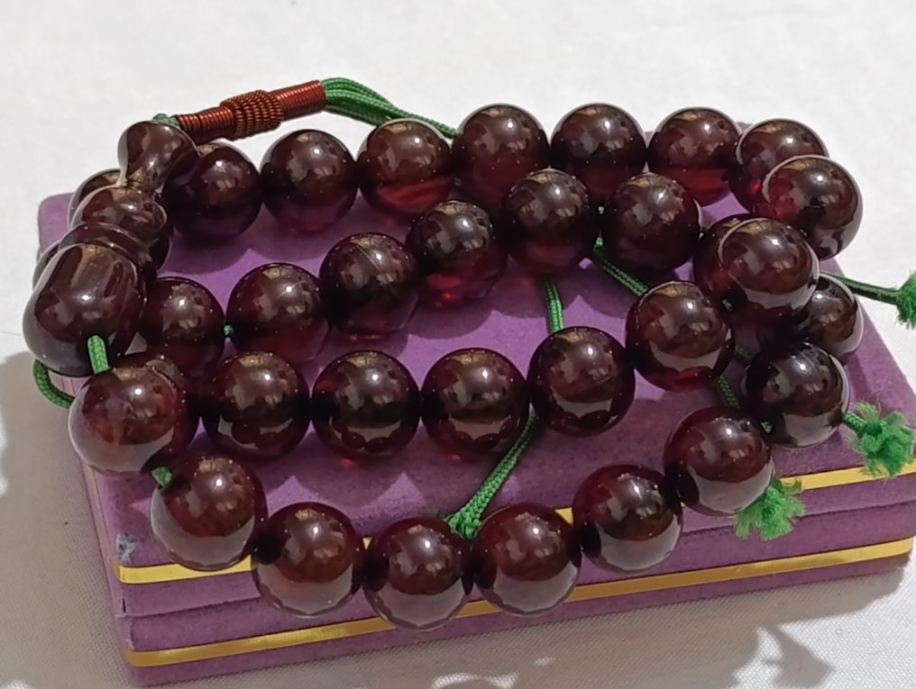  天主教念珠 - 琥珀 - 1970-1980 - 稀有的祈祷念珠  #1.0