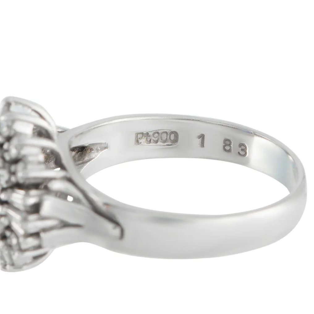 戒指 铂金0.33克拉钻石与蓝宝石戒指, 白金 - 2.16ct. tw. 钻石 (天然) - 蓝宝石 #3.2