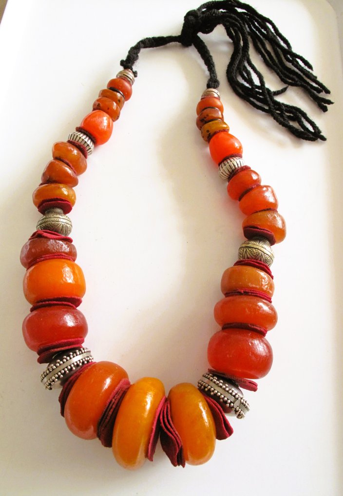 树脂, 金属, Laine - 项链 - 摩洛哥柏柏尔 #1.0