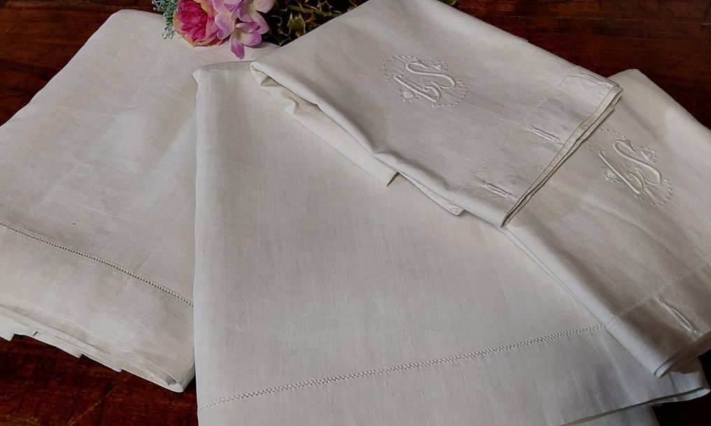 Bed sheet (4) - 265 cm - 230 cm - Ancient fabrics #1.0