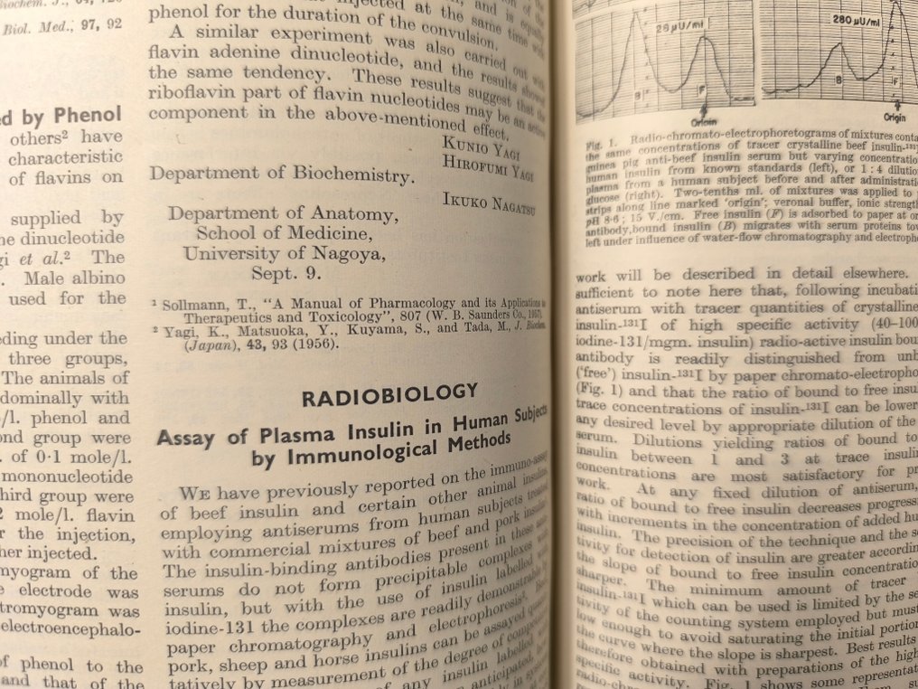 Rosalyn S. Yalow / Solomon A. Berson - Nature: a weekly illustrated journal of science. Assay of Plasma Insulin in Human subjects by - 1959 #1.0