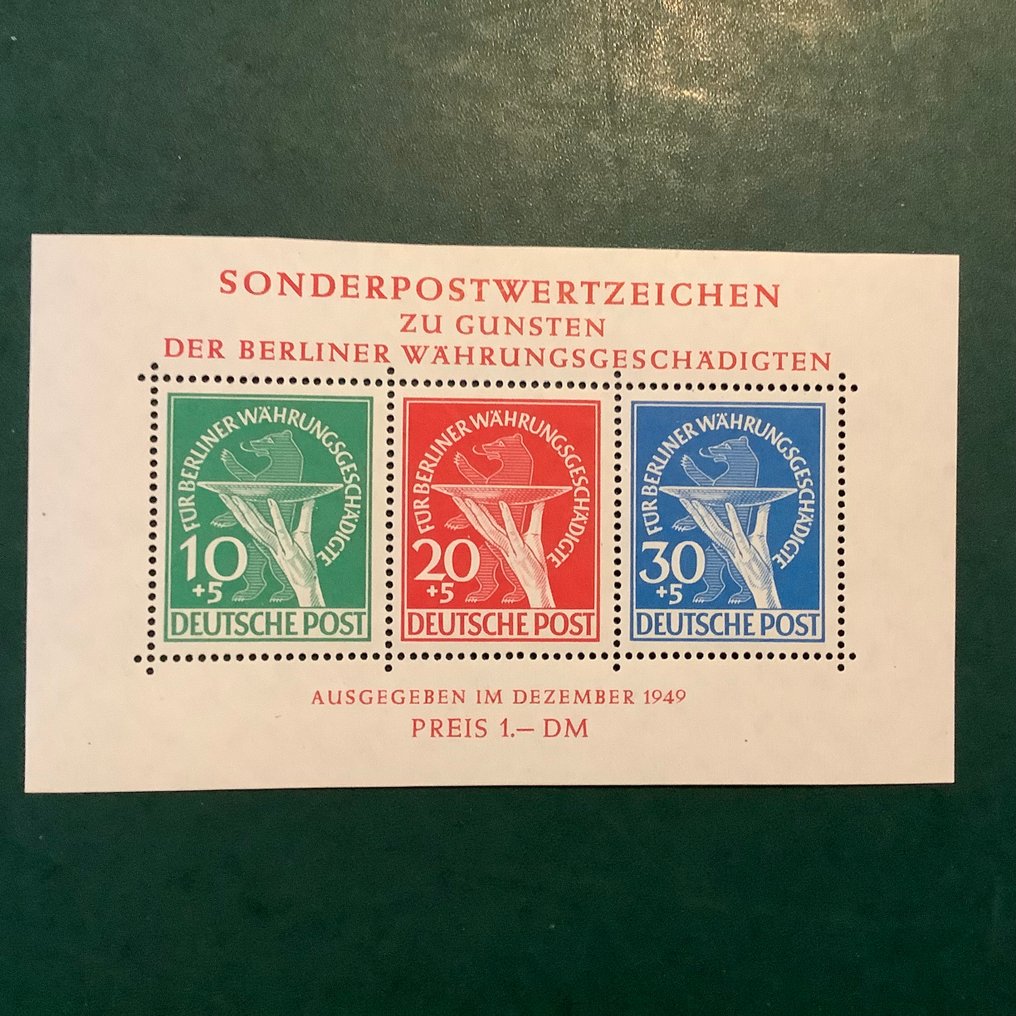 Berlin 1949 - Geldhervormingsblok - Michel blok 1 #3.2