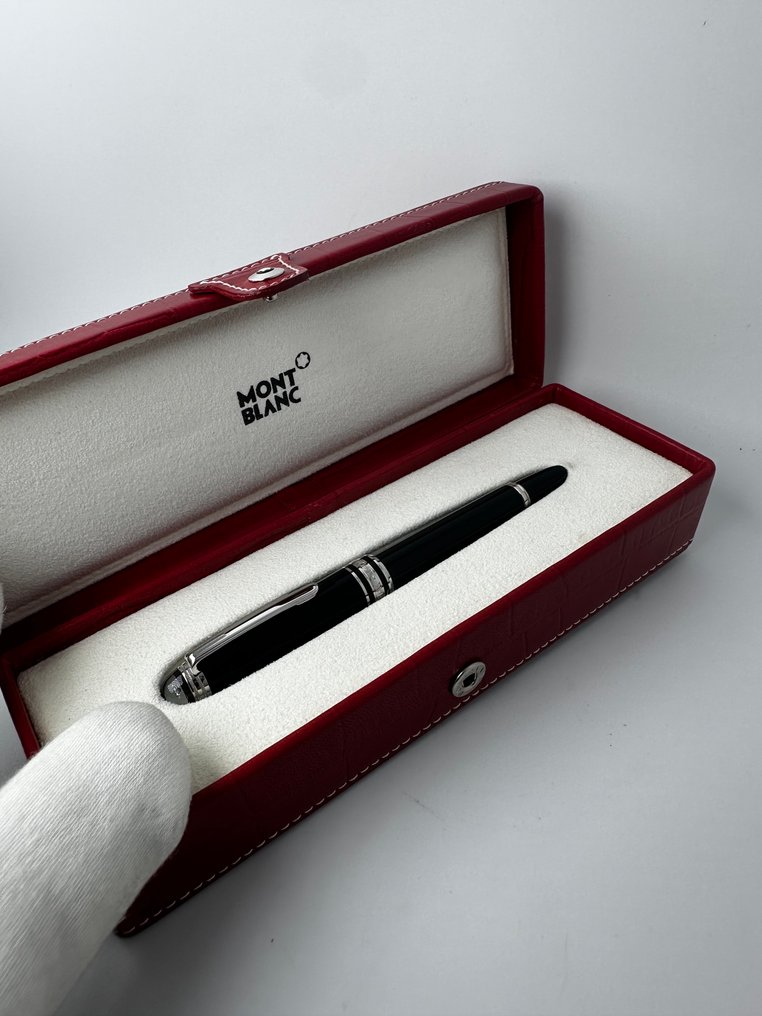 Montblanc - Luxury Pen Box - Μολυβοθήκη - Coral Red Croc-Embossed (no pen) - Δέρμα #1.0