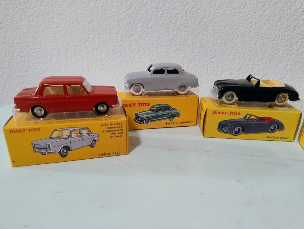 Dinky Toys, Atlas, Mattel 1:43 - Αυτοκίνητο μοντελισμού (6) - Simca 1000 / Simca 9 "Aronde" / Simca "Versailles" / Simca 8 Sport / Simca Vedette "Chambord" #2.1