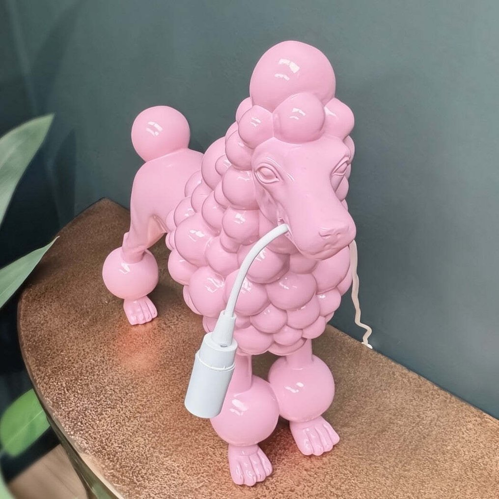 Επιτραπέζιο φωτιστικό - Ρητίνη - Pink Poodle #4.3