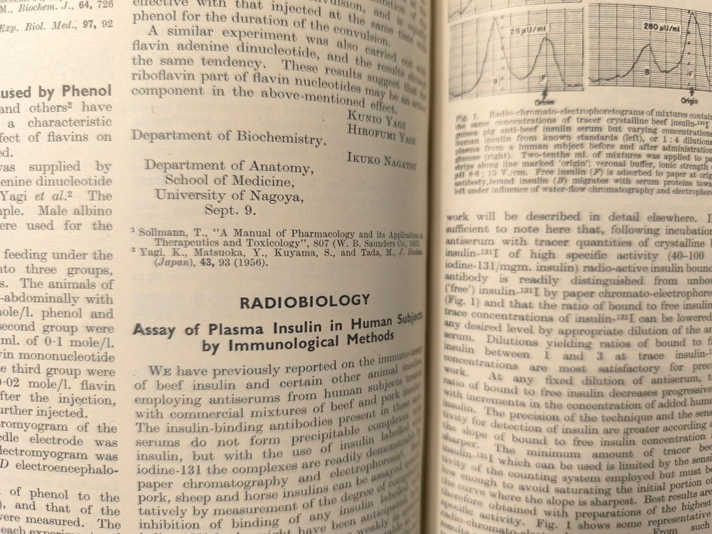 Rosalyn S. Yalow / Solomon A. Berson - Nature: a weekly illustrated journal of science. Assay of Plasma Insulin in Human subjects by - 1959 #1.0