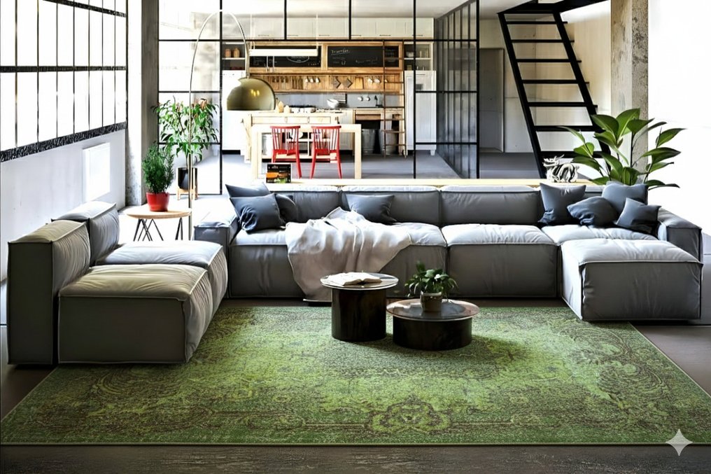 Πράσινο vintage - Χαλί - 305 cm - 160 cm - με πιστοποιητικό #4.3