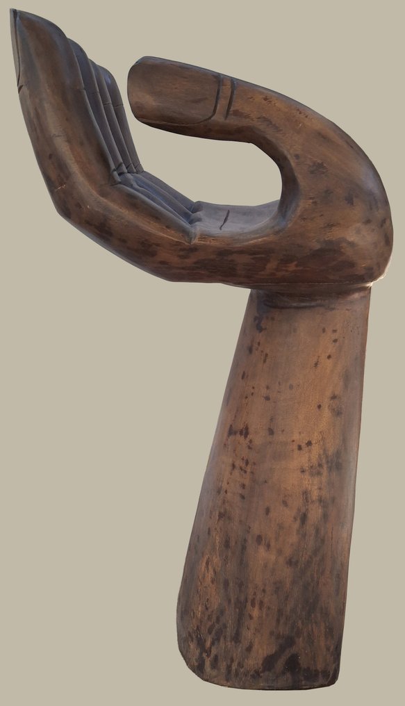 椅 - 木 - 手形的座椅 #4.3