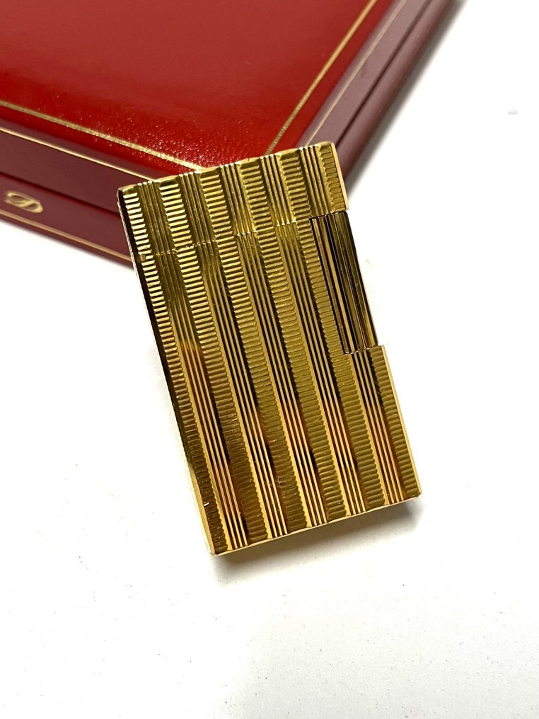 S.T. Dupont - L1 BR - vertical and horizontal lines - Sytytin - Kultasilattu #1.0