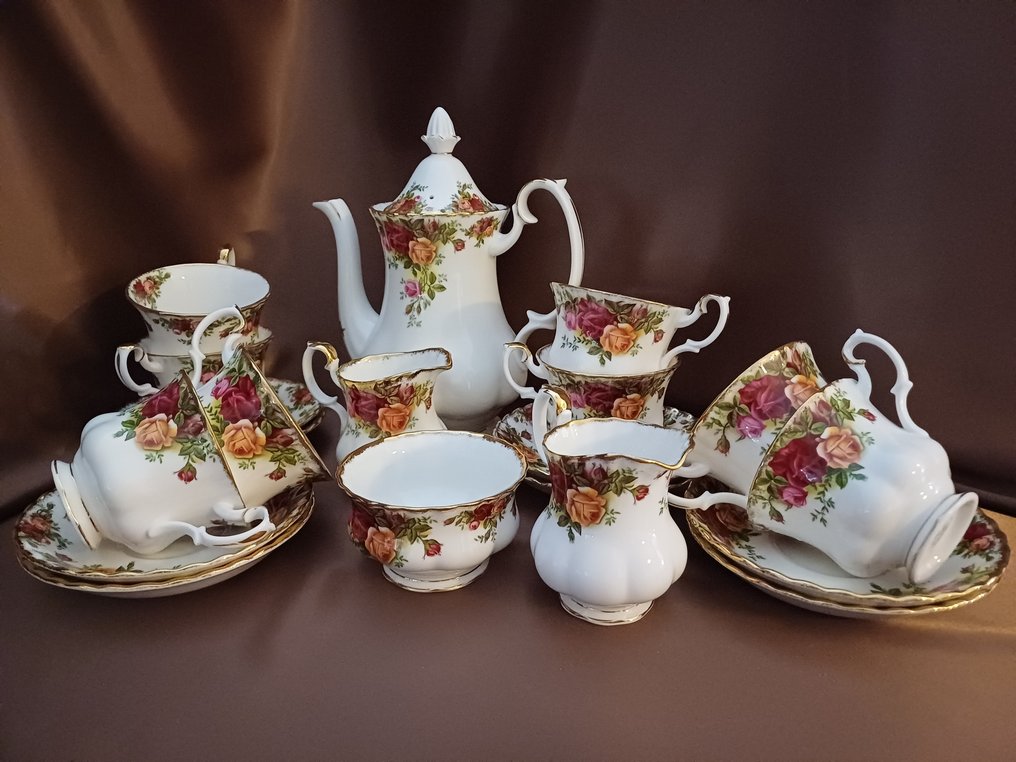 Royal Albert - Coffee and tea service (20) - Old Country Roses - Bone china #1.0