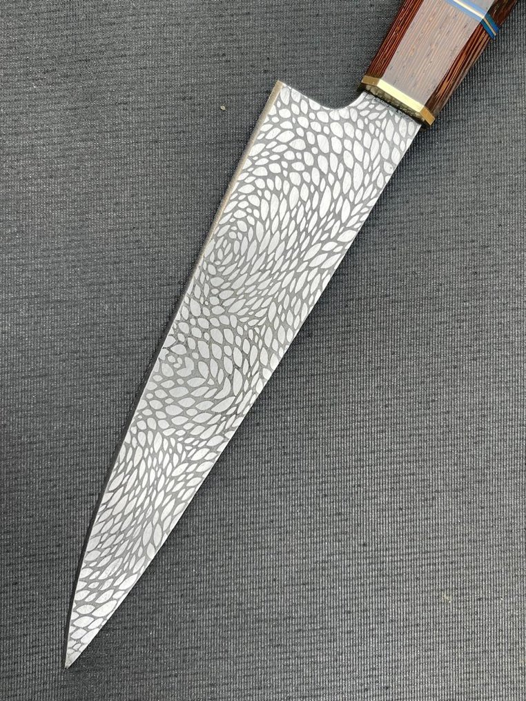 Custom Craft Knife - 餐刀 - 鋼, 木 - R377 #3.2