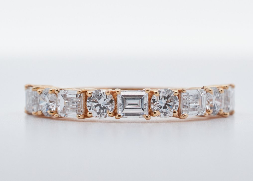 Ei pohjahintaa - Sormus - 14 kt. Keltakulta - 1.78ct. tw. Timantti (Laboratoriossa kasvatettu) - Timantti #1.0