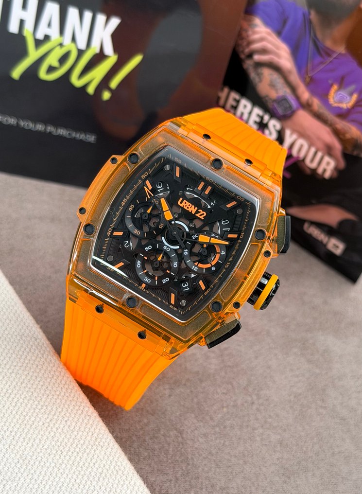 URBN22 - BLAZING ORANGE - Zonder Minimumprijs - NITRO Chronograph Date - Heren - 2020+  #1.0