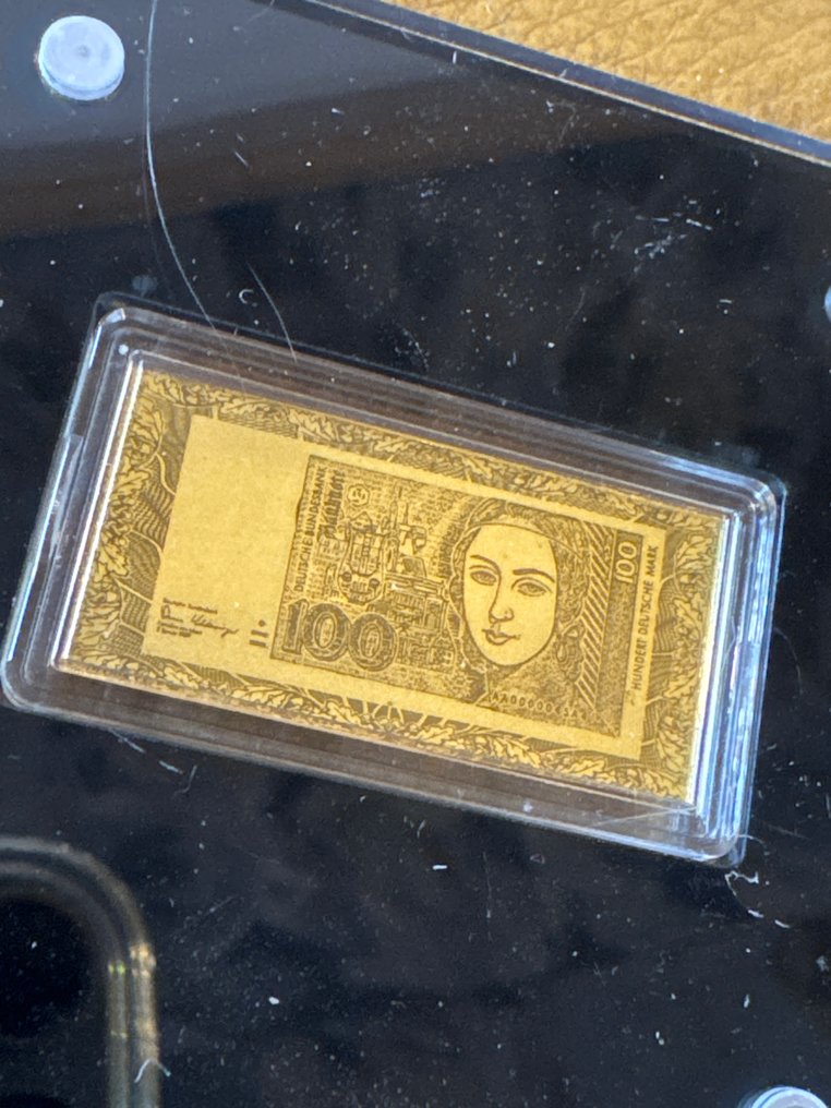 Γερμανία. Gold medal 100 Mark Banknote' - 1/200 oz (.999) mit CoA (χωρίς τιμή ασφαλείας) #1.0