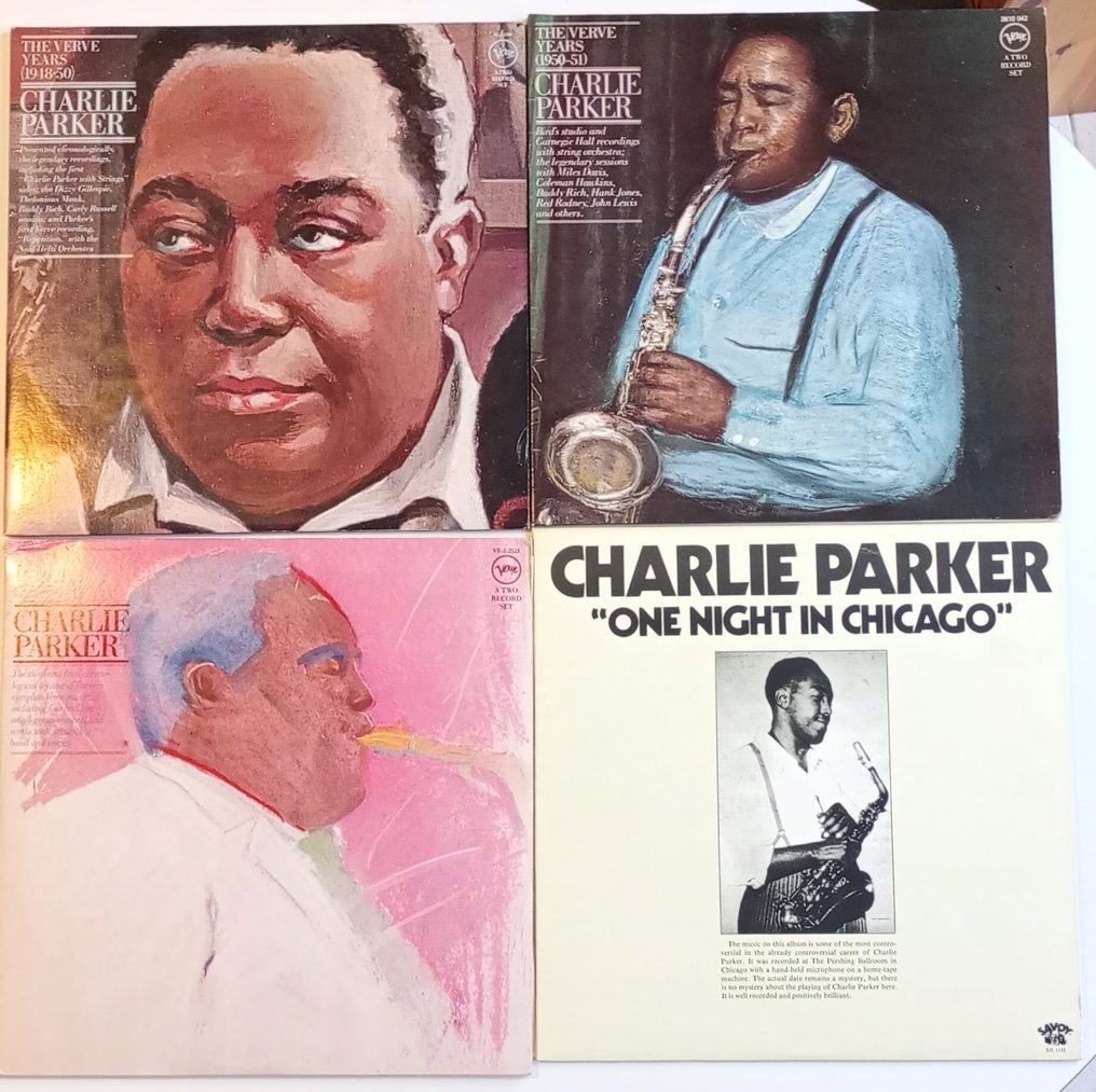 Charlie Parker, Miles Davis - The Verve Years + In Chicago - Différents titres - Disque vinyle - Mono - 1976 #1.0