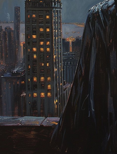 Shayer - Batman - Moonlit Vigil - XL - 60x80cm - !! 1/1 !! #4.3