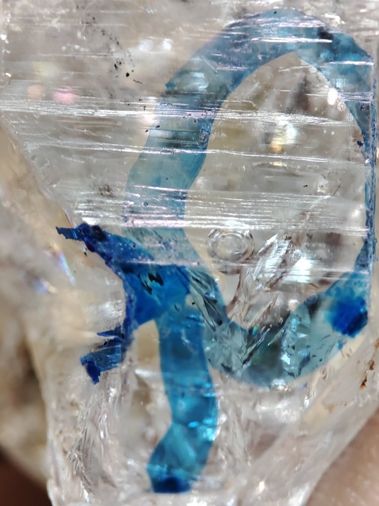 Collector's Item Amazing 42.31 g Rare XL Symbiotic Herkimer Diamond With Moving Big Air Bubble Inside Free Shipping- 42.31 g #3.2