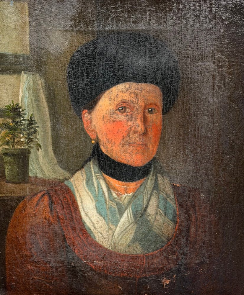 Școala Austriacă (XIX) - Portrait der Ursula Döttinger #1.0