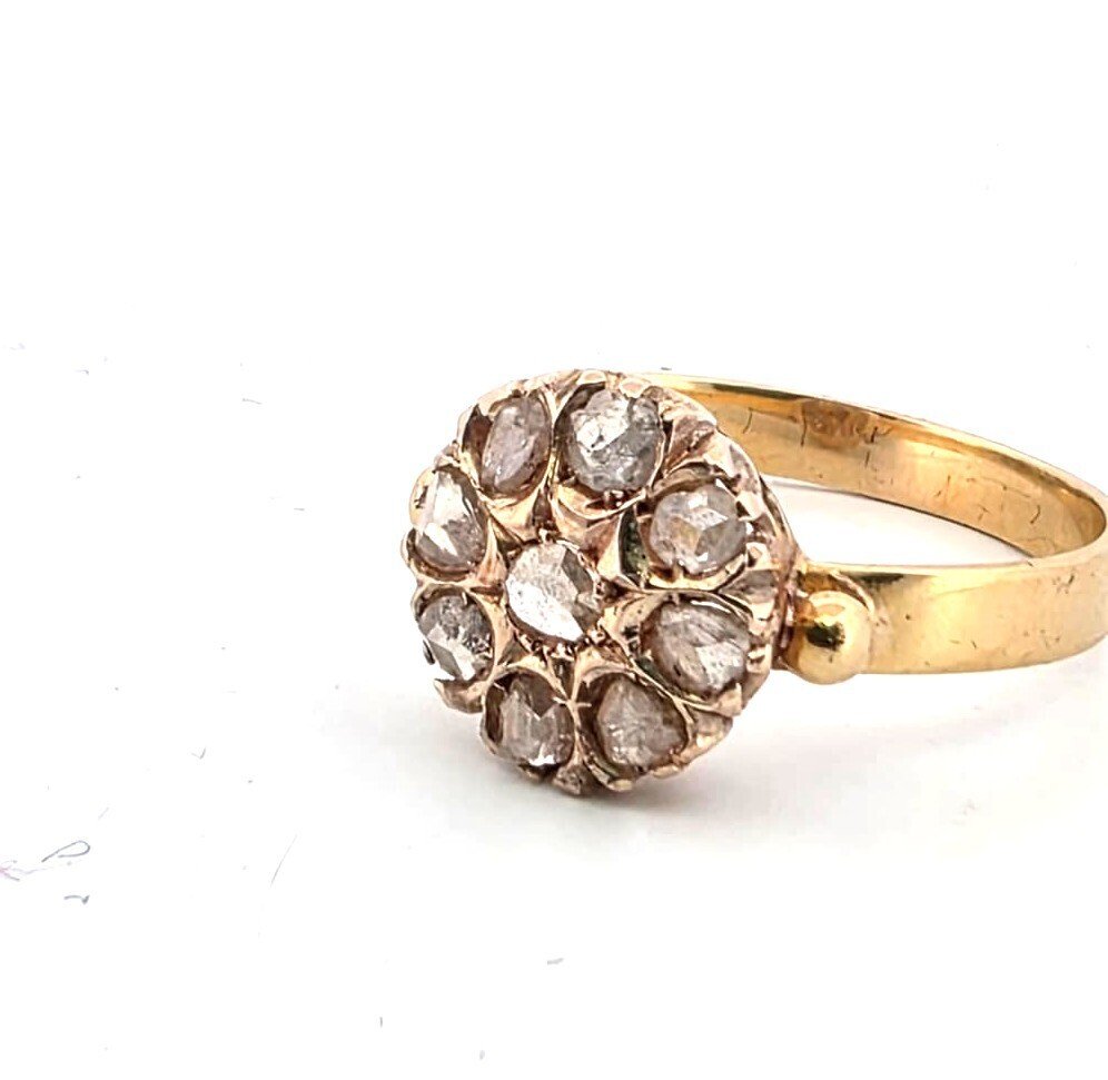 戒指 - 18K包金 黄金 -  0.70ct. tw. 钻石 (天然)  #3.2