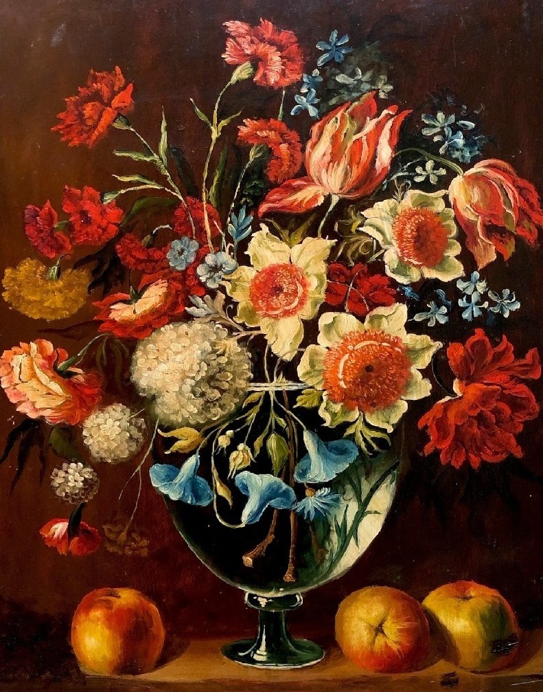 École Espagnole (c. 1900) - Vase à Fleurs (D'après Juan de Arellano) #1.0