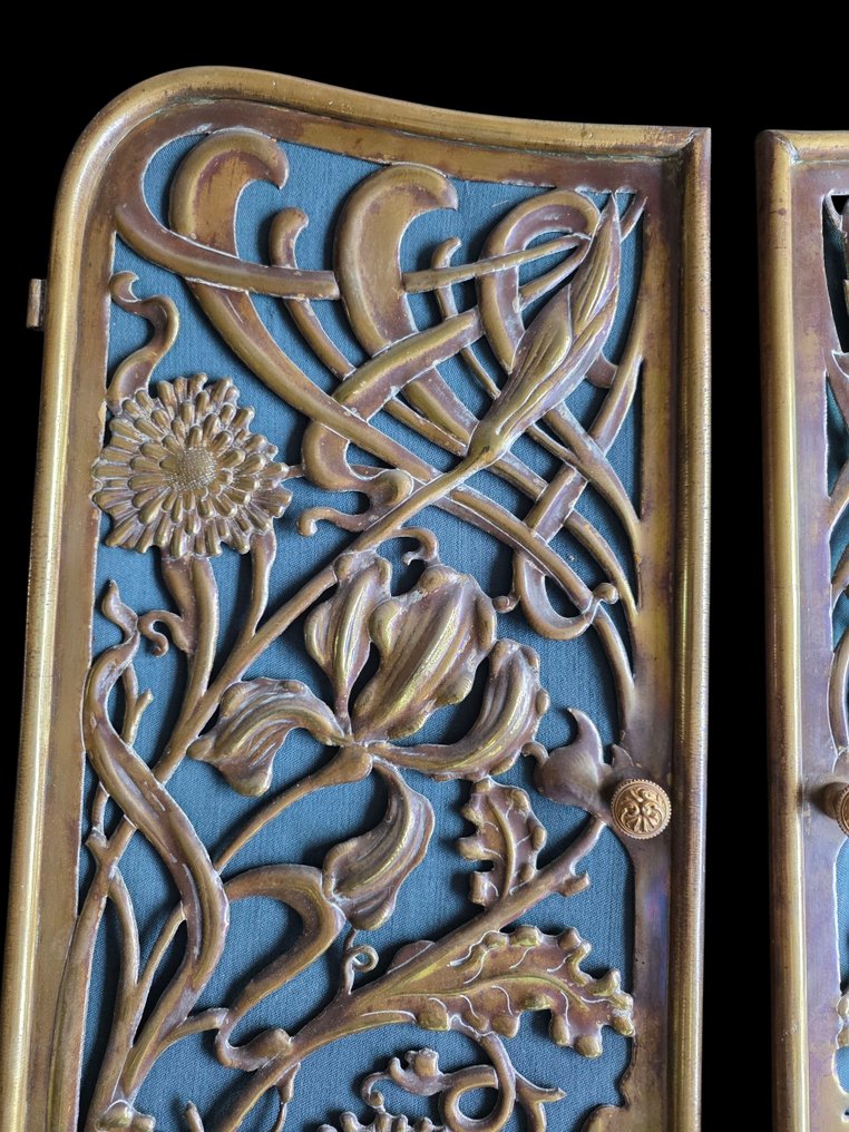 Art Nouveau Door (2) - 1900-1910 - Two Art Nouveau metals #3.2