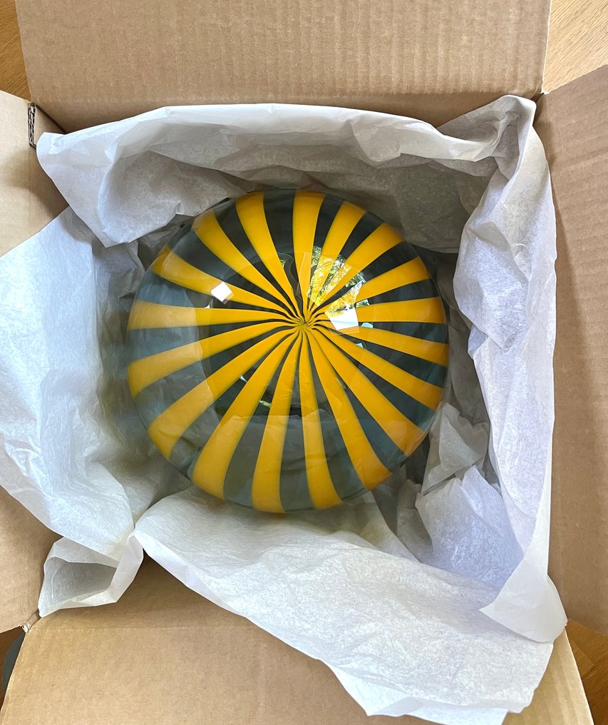 MIMU interior - Araña - Transparencias verde/ámbar - Canne effetre Murano. #4.3